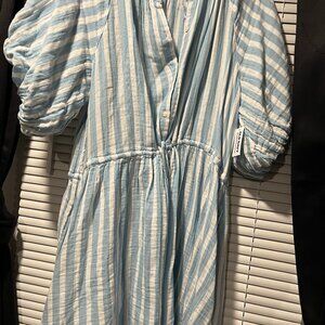 old navy blue and white stripped dress